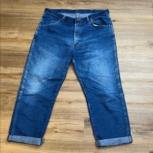 Wrangler Women's Boyfriend Jeans in Classic Blue size 14/16